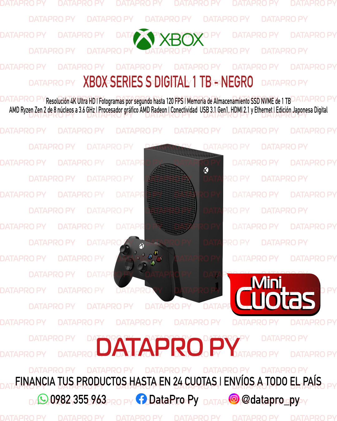 Xbox Series S Digital 1 TB - Negro